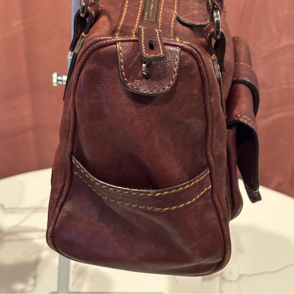 Tod's Vintage Dark Brown Leather Shoulder Bag - Picture 3 of 10